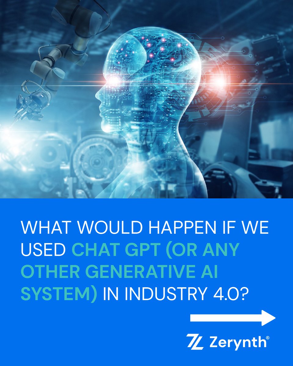 Zerynth's tweet photo. 💻One of the most talked about topics these days is Generative Artificial Intelligence, particularly #ChatGPT.

🏭It has now become part of many people’s daily use. But what if we used it in #Industry40?

👉Find out more: https://t.co/LjunJq3fEZ

#AI #gpt https://t.co/G44MscHgws