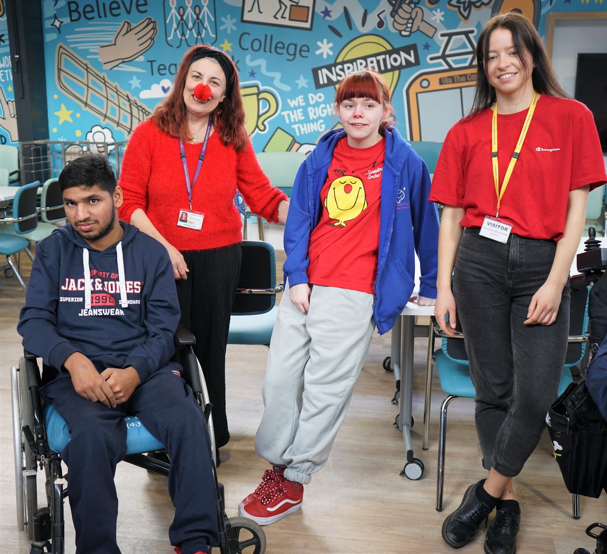 percyhedley's tweet image. Red Nose Day Bake Off was the theme of this year's fundraising effort for @comicrelief at Hedleys College and Horizons.
They celebrated with some fantastic cakes and by dressing up in red. 

#rednoseday2023 #rednoseday #bakingcompetition #comicrelief #baking