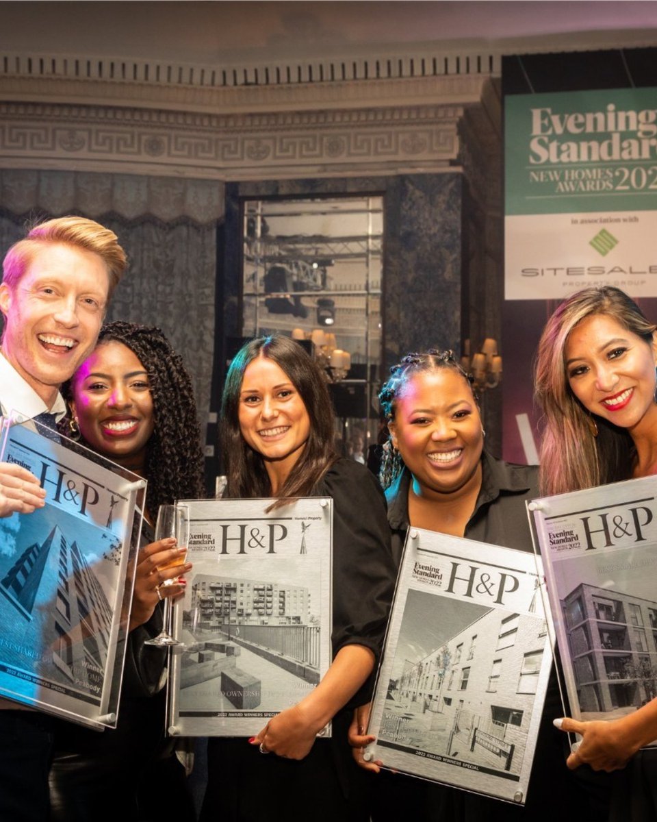 Peabody has received many awards and accolades for their stylish and innovative homes in and around London.

Some of the awards &amp; accolades:
🏆 5x Winner at the Evening Standard Awards
🏆 Best First Time Buyer Apartment
🏆 Best Family Home

Find out more: bit.ly/3l7GFjX