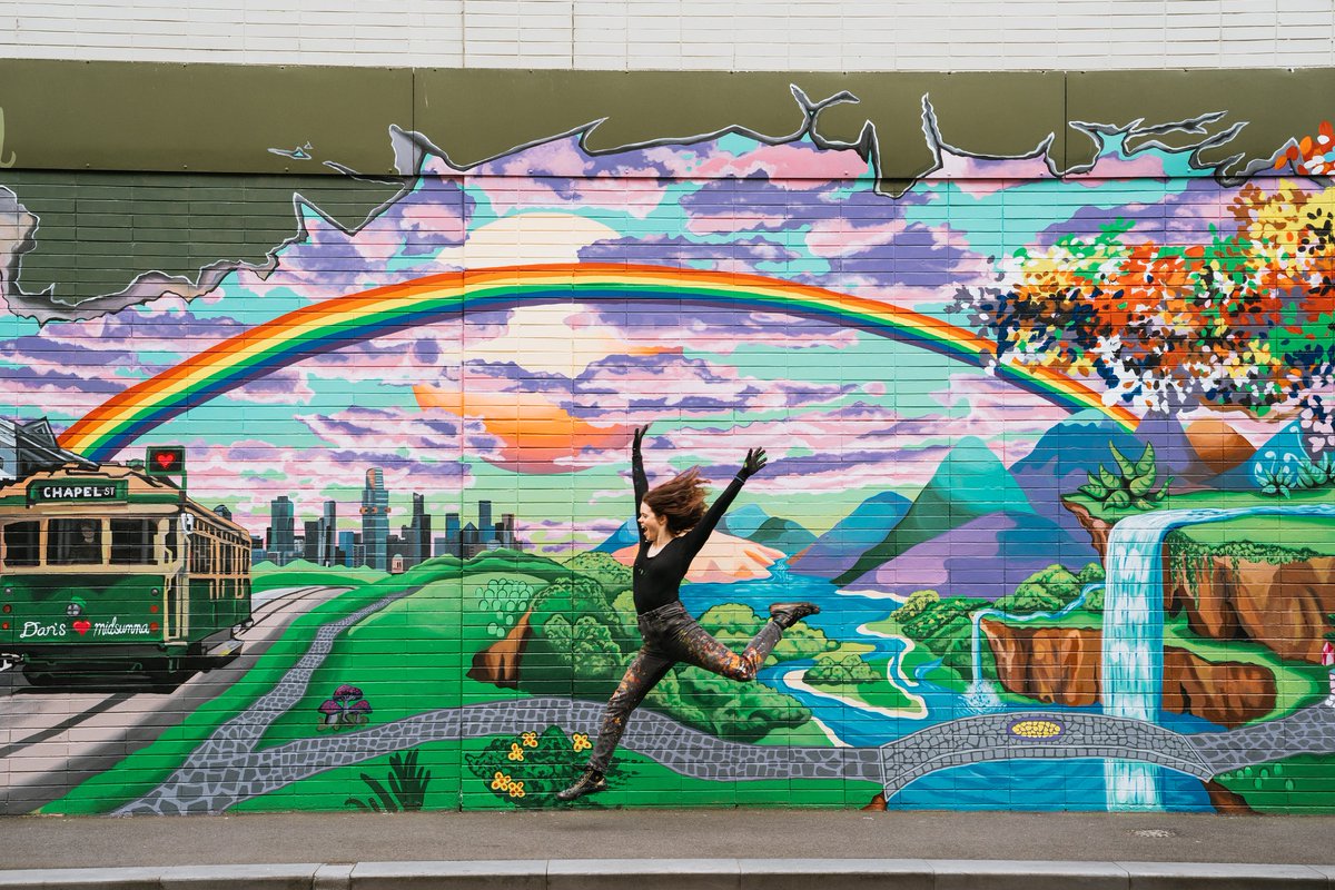 sarahjennifer90's tweet photo. Love this #mural I got to do for #Danmurphys - thanks so much to the team for this one!! Enjoy me jumping in front of it!
Artwork by #SarahJenniferART
Commissioned by Dan Murphy's
Photography by Arianna Maria Elena Leggiero https://t.co/hgEME0Lu5y