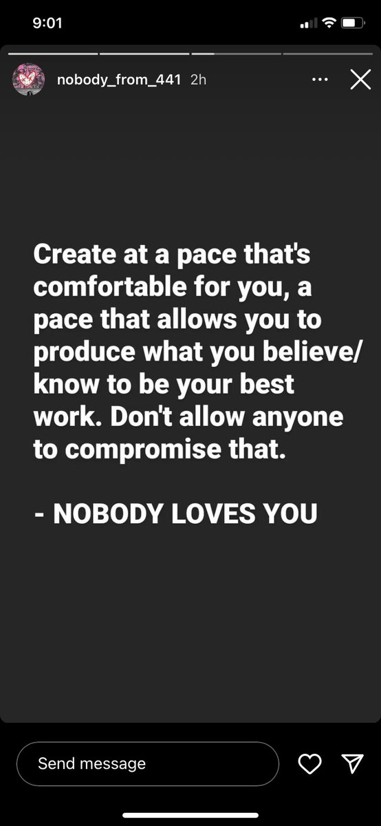 ELSomner1's tweet photo. A lotta wisdom for a Nobody…
#CREATECREATECREATE #ARTISLIFE #YOUAREART #BEYOU https://t.co/IqC89ERike