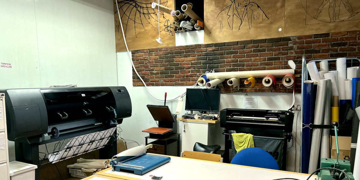 Exciting news! We've added an HP Designjet 4000 printer and a Magic Impressions MI7000 heat press to our hackerspace, giving our members even more ways to express their creativity. Check out our latest blog to learn more! 
#Tampere #hacklabfi #hobby #DIY 
tampere.hacklab.fi/new-additions-…