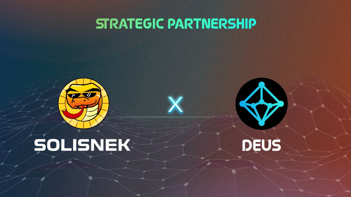 The secret is out! <a href="/DeusDao/">DEUS</a> is the first official #SoliSnek partner! 🔥

$SNEK will also be awarding #Deus with a veSNEK NFT for joining us on our journey to @avalancheavax 🐍

Welcome 🫡

#AVAX #Solidly