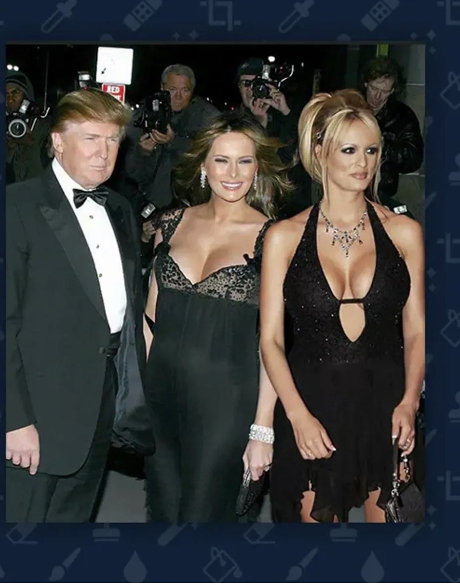 DougDavid on X: Melania Trump, very pregnant here, must LOVE to be  reminded every day about her husbands affair with a porn star whos  STANDING right next to her. Why would Stormy