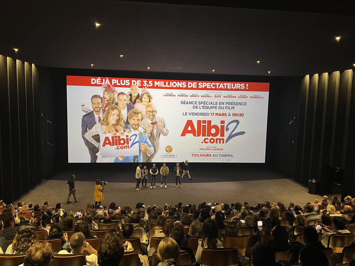jbbaptistedavi's tweet photo. Avec plus de 300 000 spectateurs cette semaine et un cumul de 3 870 000 entrees, #alibicom2 devient le 2eme plus gros succès de l’histoire de @StudiocanalFR !!!

Immense fierté pour toutes les équipes !

Et encore de belles semaines à vivre ! https://t.co/W4Ob5aXo1D