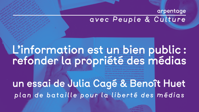 MaisonMetallos's tweet photo. Rdv mercredi 12 avril à 18h30 pour un #arpentage (lecture collective) de l'essai "L'#information est un bien public" (@EditionsduSeuil) de @CageJulia & @BenoitHuet_ avec #PeupleEtCulture 📚
+ d'infos 👉 https://t.co/uuUTii9oBZ
#EducPop #medias #presse @unboutdesmedias @maximbtx https://t.co/kCMlND60uB