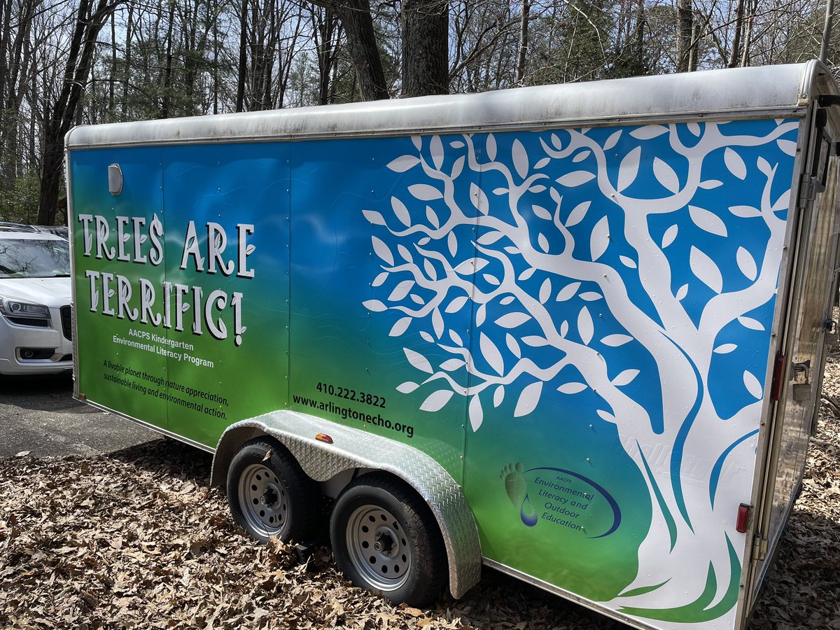 AEchoEnvEdAACPS's tweet photo. Our Kindergarten Program’s, Trees Are Terrific, trailer got a facelift!  

#TreesAreTerrffic #kindergartenprogram #OutdoorEducation #EnvironmentalLiteracy #treecookie #trees #newlook https://t.co/C5L2sUDrOT
