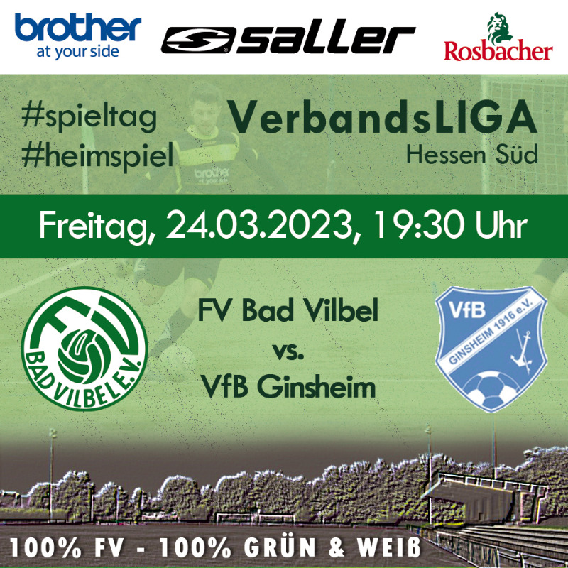 fvbadvilbel's tweet image. Am Freitag (19:30 Uhr) empfangen wir den VfB Ginsheim auf dem heimischen Nidda-Sportfeld. Derzeit trennt uns (14.) von den Gästen (15.) nur ein Platz, doch auch schon 12 Punkte. Daher wollen und müssen wir die Punkte in Bad Vilbel behalten.

#FVBV #badvilbel #gruenweiss