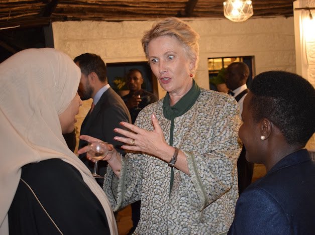 EssyOkenyuri's tweet photo. Yesterday Evening, I attended a dinner at the Swedish Ambassador's Residence hosted by Sweden's Ambassador to Kenya H.E Ms. Caroline Vicini @CarolineVicini . Other heads of Missions in Kenya present include the @EUinKenya , @FranceinKenya , @GermanyinKenya , @FinnishEmbNBO https://t.co/e4PoeBGi3L