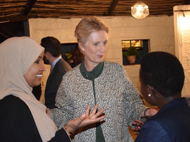 EssyOkenyuri's tweet photo. Yesterday Evening, I attended a dinner at the Swedish Ambassador's Residence hosted by Sweden's Ambassador to Kenya H.E Ms. Caroline Vicini @CarolineVicini . Other heads of Missions in Kenya present include the @EUinKenya , @FranceinKenya , @GermanyinKenya , @FinnishEmbNBO https://t.co/e4PoeBGi3L