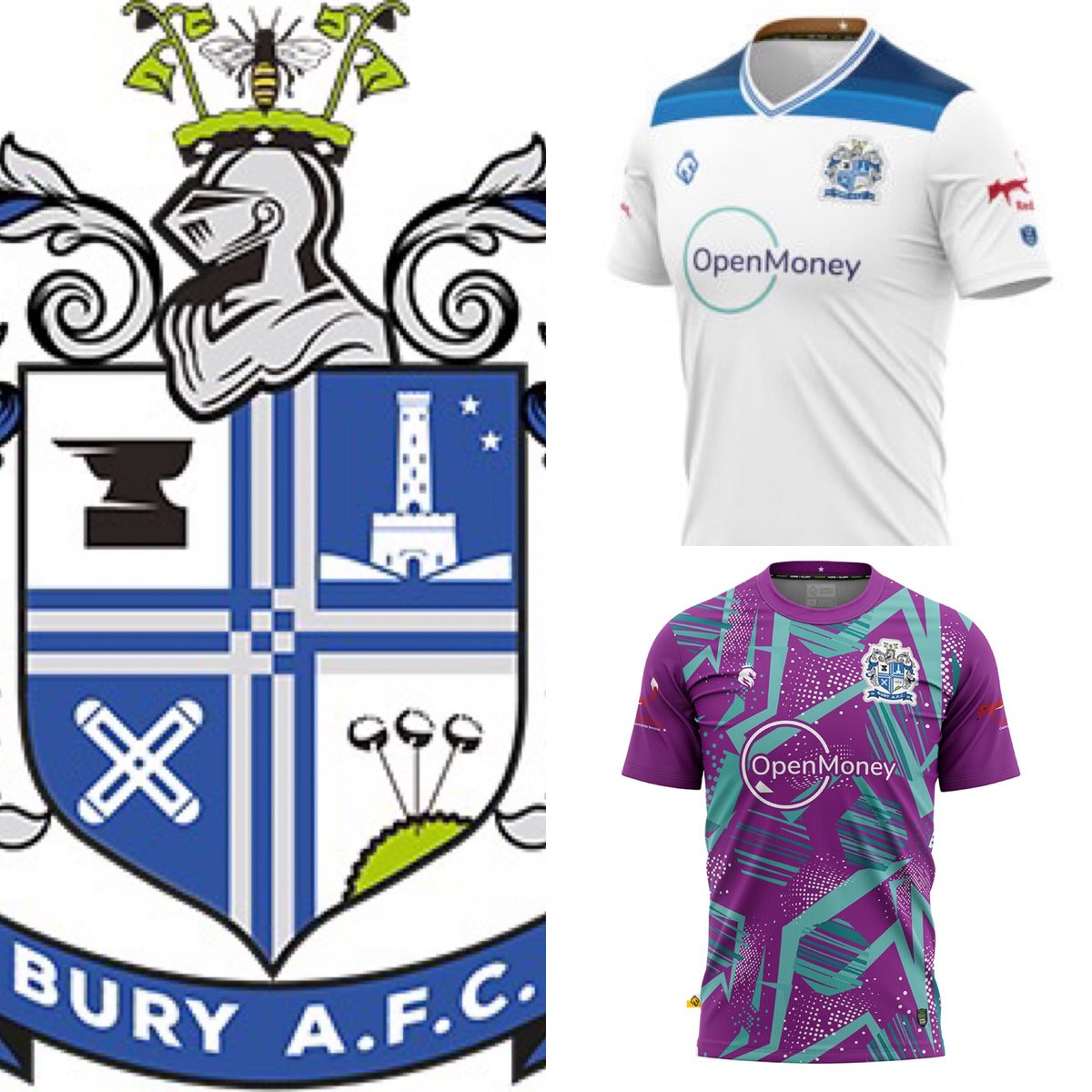 nonleaguekitman's tweet image. For the @OfficialBuryAFC fans attending the game on Saturday at home to @kendaltownfc in the @nwcfl, we will be wearing White shirts with Blue shorts &amp;amp; Blue socks for the game. Our GoalKeepers will be wearing the Purple &amp;amp; Teal Kit #nonleaguefootball #KitMan #YourTeam #11cupfinals