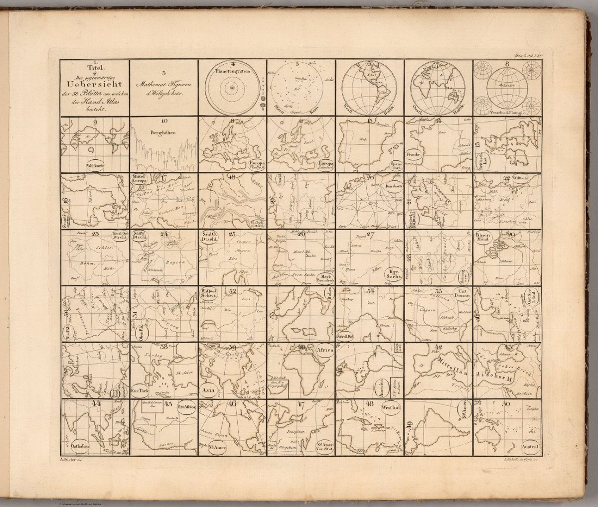 simongerman600's tweet photo. This is the best table of contents page I've ever seen! This 1833 atlas provided a mini map of each region instead of just listing the name of the region. Absolutely gorgeous piece of cartography! Source: https://t.co/YNPghyYedj https://t.co/BF9nPoWaTN