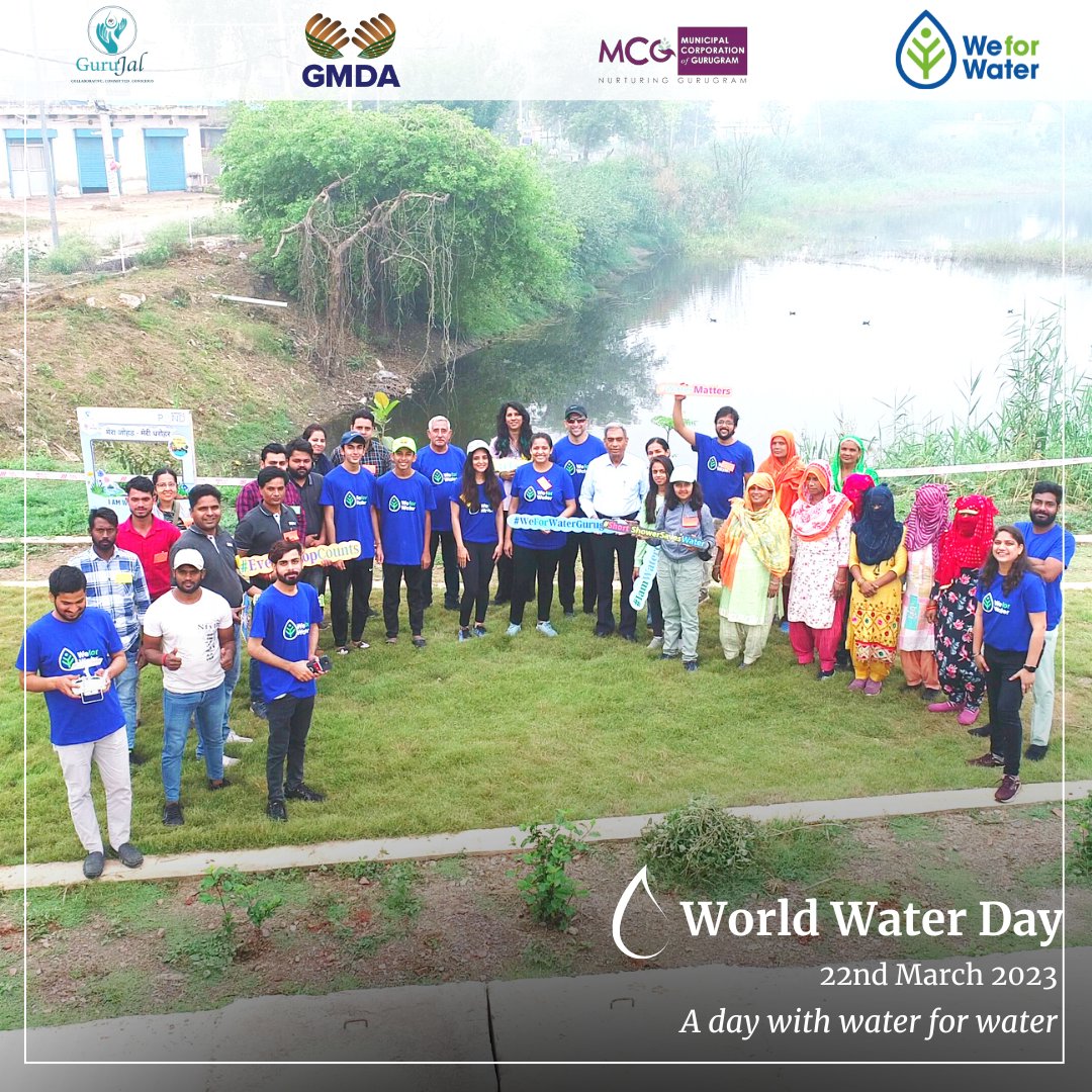 GuruJalGurugram's tweet photo. We are thrilled to share that @OfficialGMDA, #WeForWater and @GuruJalGurugram organized a highly successful cleanup drive today, and we're excited to report that over 50 participants came together to make a positive impact in our community. @MunCorpGurugram https://t.co/r5IWVhNBXL