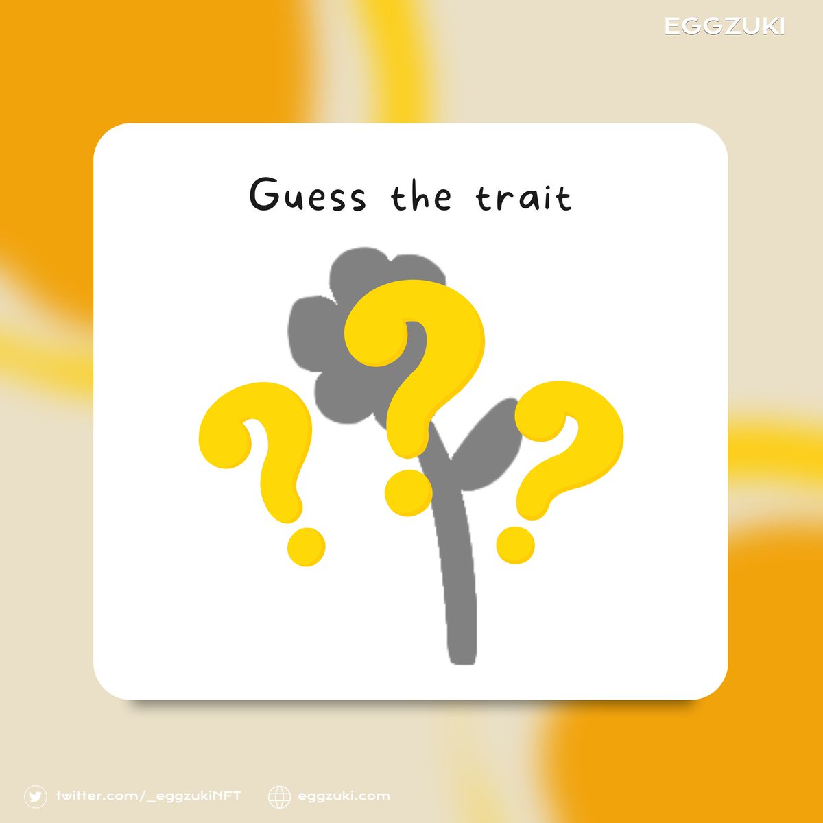 How can such a beautiful thing have a way bringing people together? 

Can you guess this beautiful thing? 

WL spot giveaway!
✅️Like and retweet this tweet
✅️Follow us!
✅️Guess the trait and drop your proof together with your guess!

#EGGuZo!