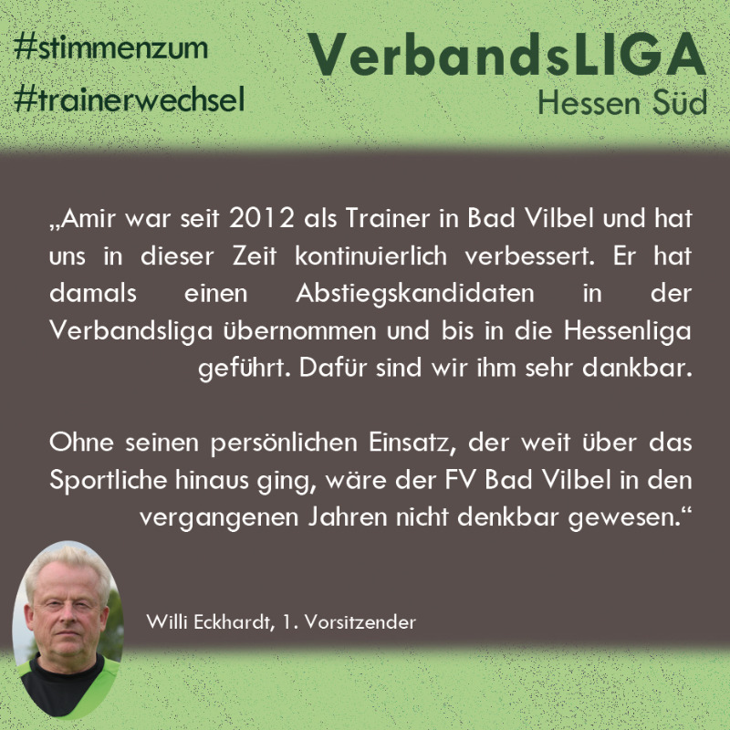 fvbadvilbel's tweet image. Viele anerkennende Worte für den ehemaligen Trainer finden unser 1. Vorsitzender, der Spielausschuss und sein Nachfolger, Roland Stipp.

Doch alle wissen auch, was die Zeit geschlagen hat und richten ihren Blick gleich nach vorne.

#FVBV #badvilbel #gruenweiss