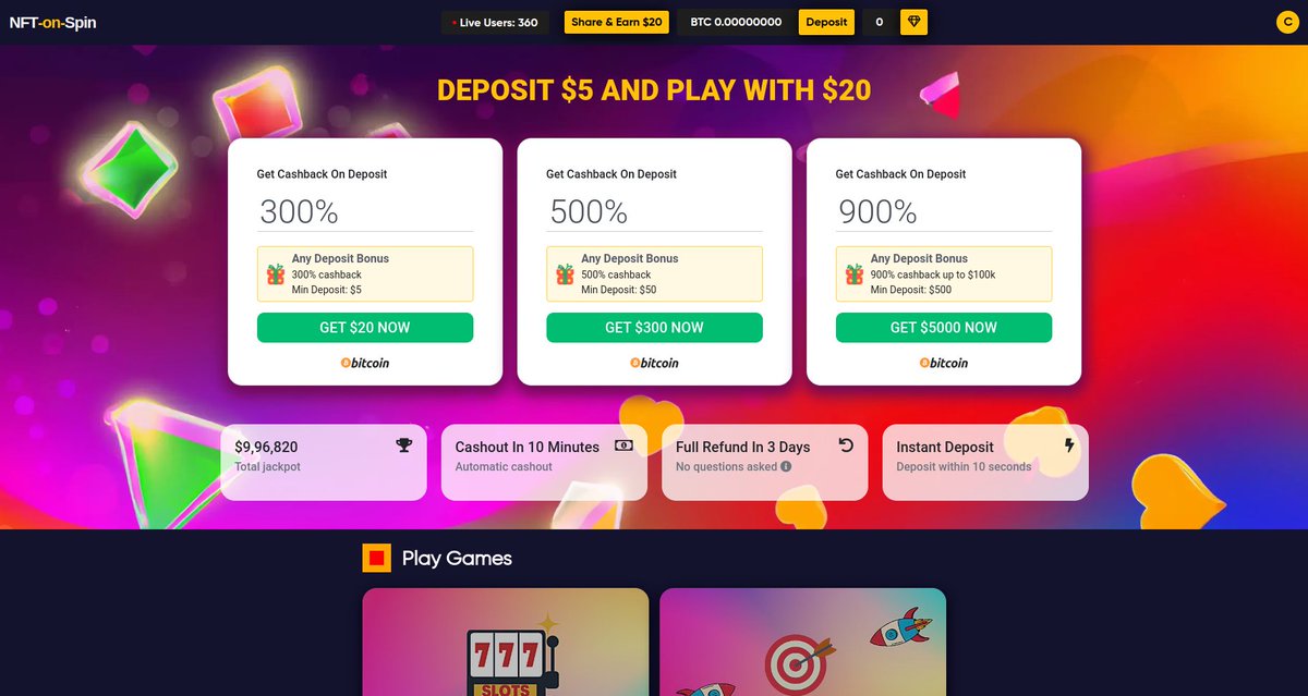 chiragpan2599's tweet photo. @nftonspin 
Hi there, I am playing on NFTonSpin. Join me and get $25 credit on registration if lucky and genuine. Link: https://t.co/HyaKTBiiHj https://t.co/mVhy0YckBP