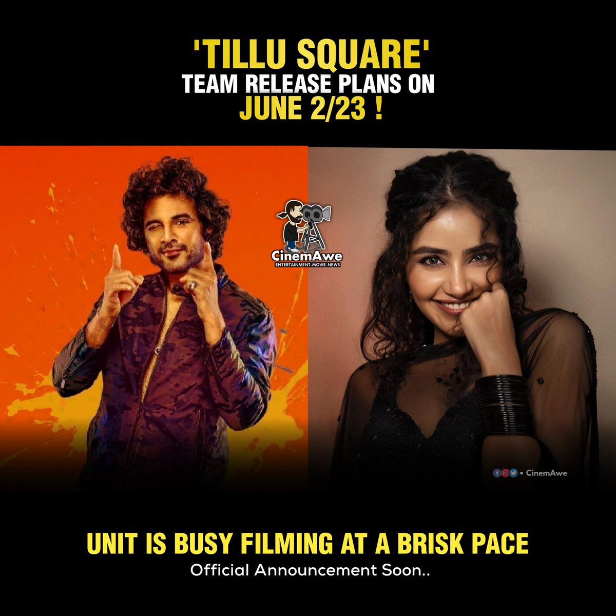 #TilluSquare Release Plans on June 2/23 🔥💥

#SiddhuJonnalagadda #AnupamaParameswaran #DJTillu2