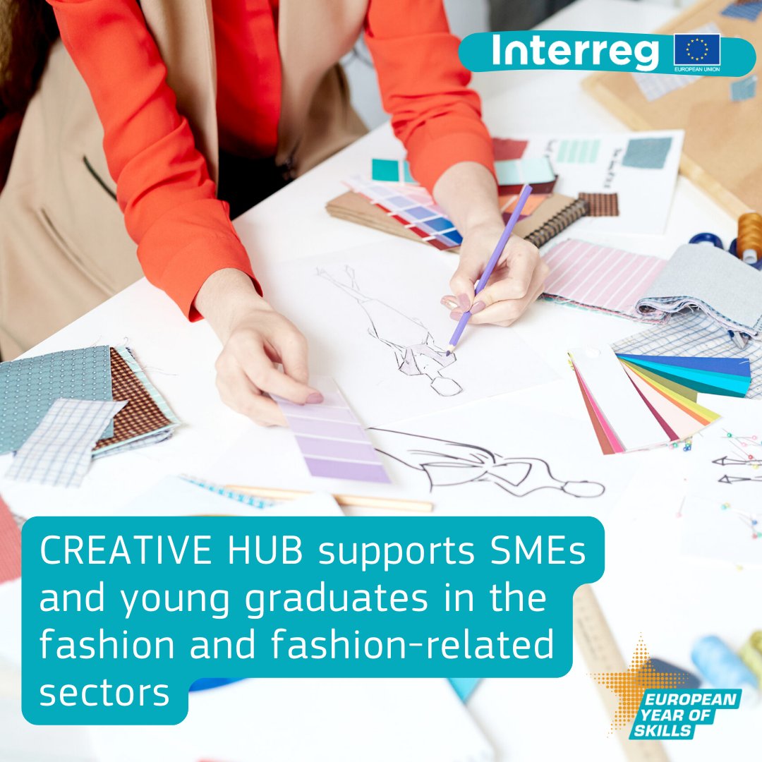 RegioInterreg's tweet photo. Empowering the next generation of change-makers! 🚀
🌟 The great goal of 3 #InterregProjects fostering young people's skills, towards a bright & innovative future. Well done @creativehub_int, @ECOOLproject @interregeurope & @ProjectUneet @INTERREG_NWE 👏💡
#EuropeanYearOfSkills