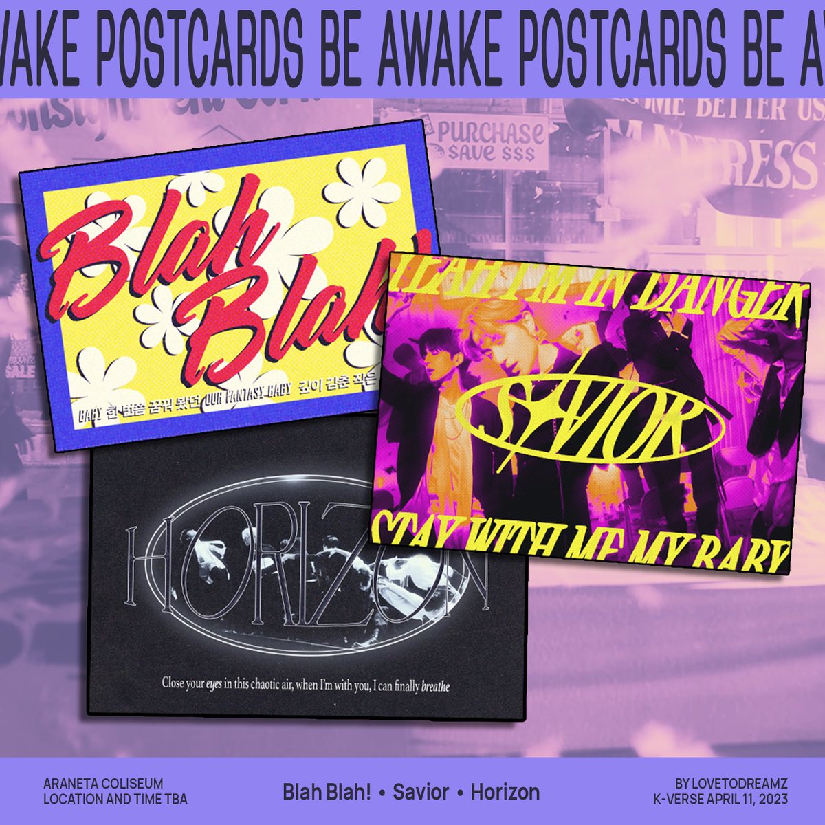 lovetodreamz's tweet photo. 🦋 Be Awake Postcards for #KVersePH 

☼ loc &amp; time to be announced
limited quantity, 40 pcs each postcard
to claim, like or rt and show proof on the day of the con 

donation details ⬇️ https://t.co/xsb3vY1vL9