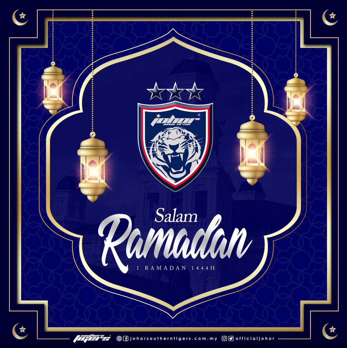 OfficialJohor's tweet photo. A BLISSFUL RAMADAN 1444H TO ALL MUSLIMS

A blessed Ramadan and happy fasting to all Muslims. May this month increase our patience and endurance in facing challenges in the future. Happy Ramadan Al-Mubarak. Luaskan Kuasamu Johor https://t.co/McfZf8Lx1l