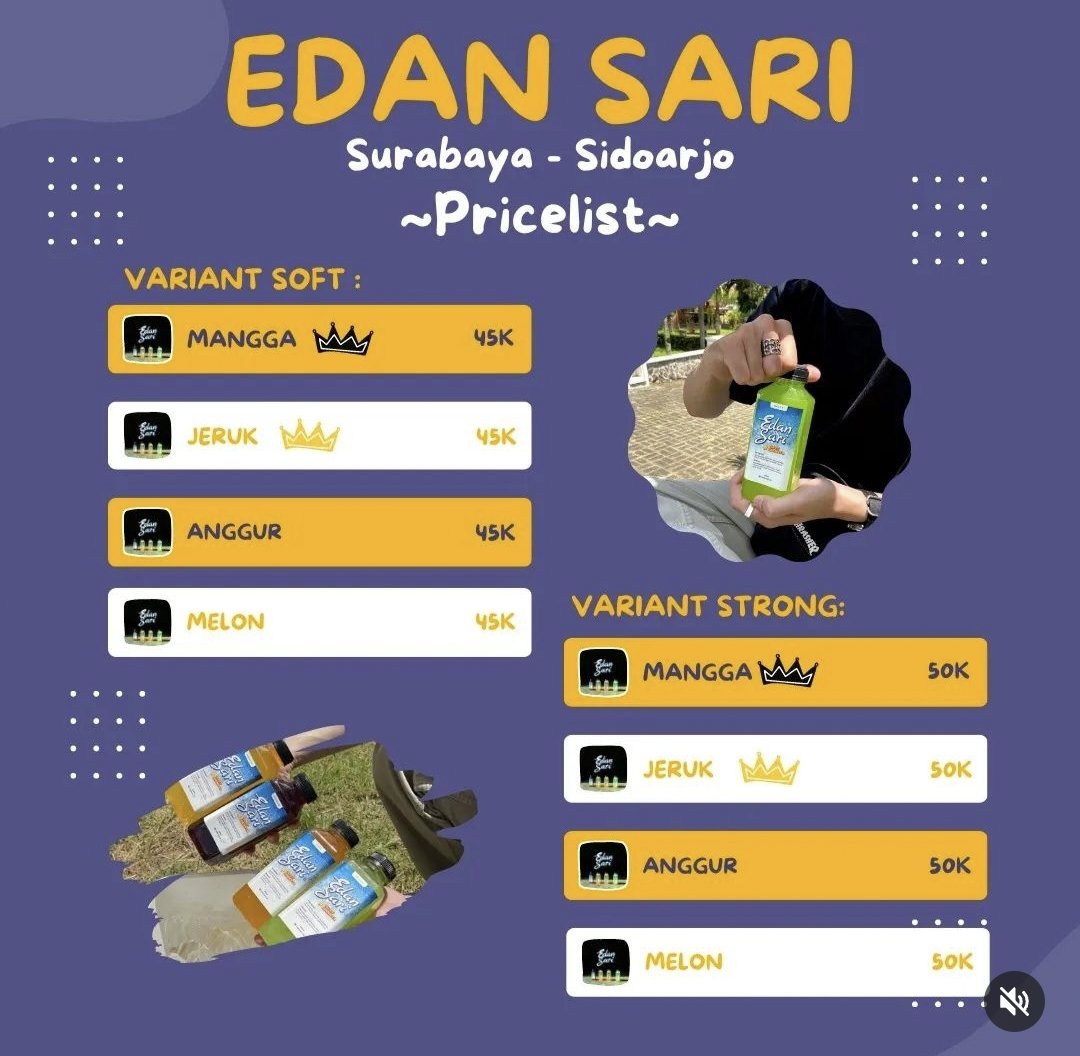 Pricelist Kita nih bosku✨
YOK GAS DM FOR ORDER❗🥂