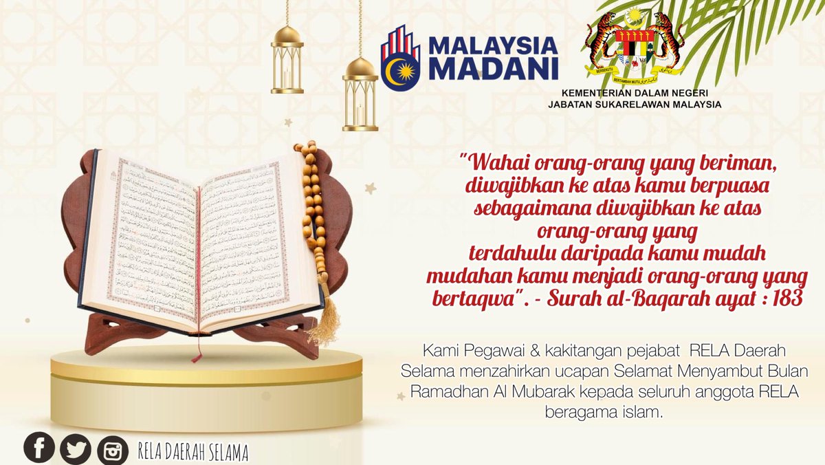 RELA DAERAH SELAMA tweet media