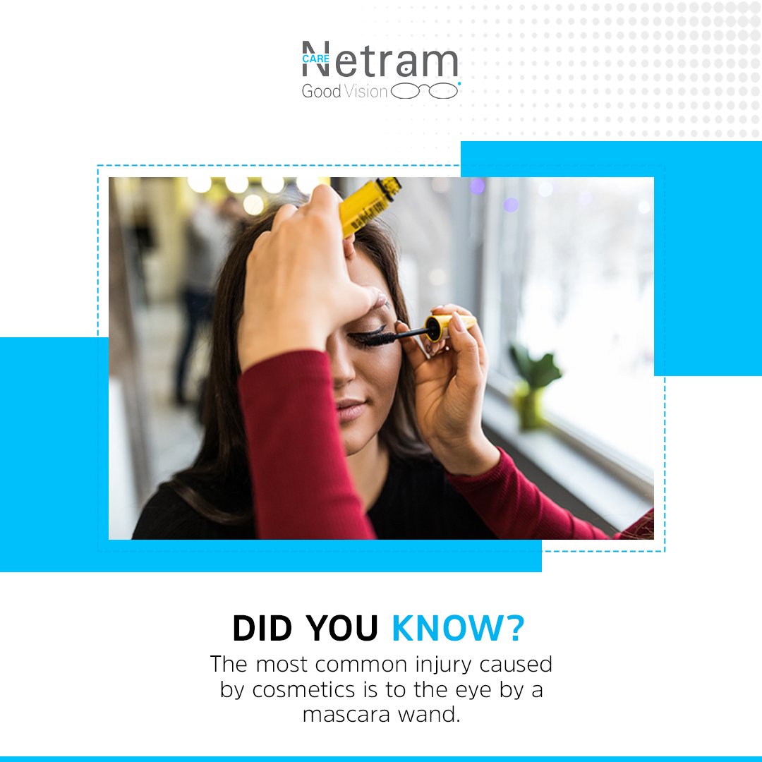 CareNetram's tweet image. According to the Food and Drug Administration&apos;s website, the most frequent cosmetic-related injuries are caused by mascara wands jabbing into the eyes. To reduce the risk of bacterial infection, it is recommended to replace mascara every few months
#saveyoursight #protecteyesight