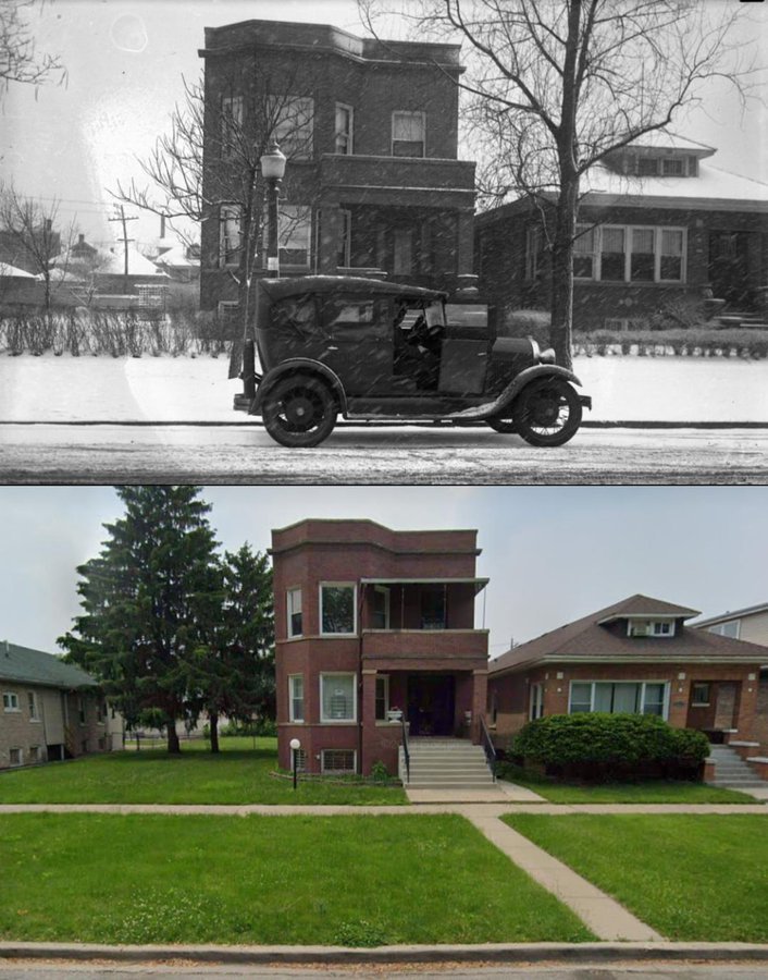 Then vs Now on Twitter "The home of Al Capone in Chicago in the late