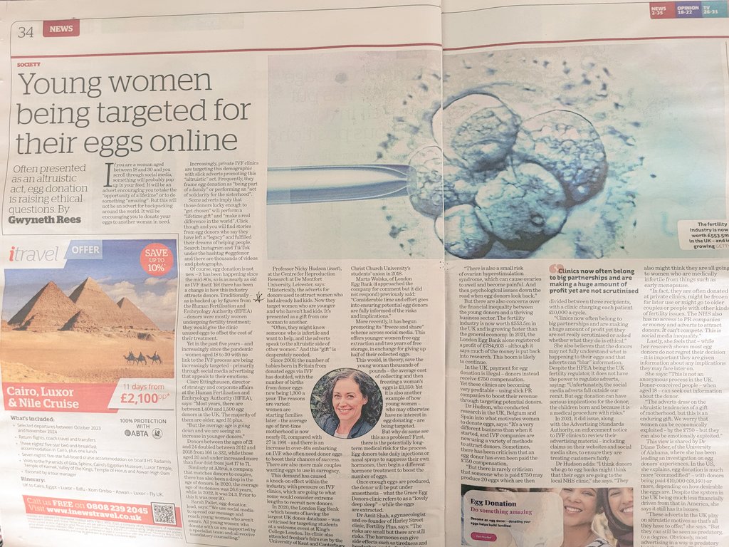 georgiabrice's tweet photo. Did anyone read this in yesterday's @theipaper?

#ReproTwitter @ProfJoyceHarper 

What are people's thoughts? https://t.co/VSt33MFGto