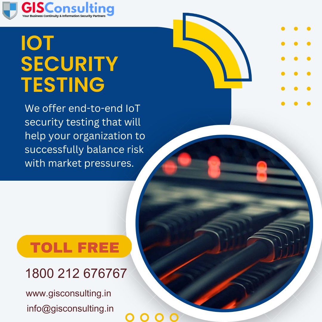 IoT Security Testing

IoT security testing is to be carried out regularly to find security vulnerabilities that hackers can exploit to access your network, steal crucial information or modify your data. 

Reach us at: gisconsulting.in/iot-security-t…

#iotsecuritytesting #gisconsulting