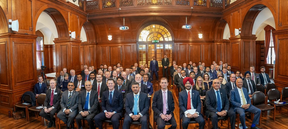 HCI_London's tweet photo. @HCI_London hosted the inaugural ‘India-UK Defence Industrial Collaboration Seminar’.@AlexChalkChelt, Minister for Defence Procurement delivered the Keynote Address to large gathering of UK Government officials, Captains of the British & Indian Defence Industry and UK Think Tanks https://t.co/Ls9UMSH4Q3