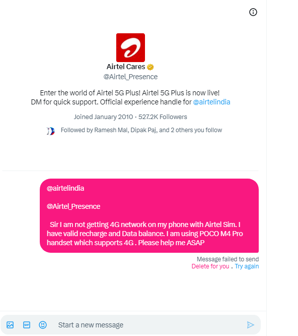 aptos_layer1's tweet photo. @Airtel_Presence You guys have turned off DMs, please message me and enable DMs from me https://t.co/2fZnIFpXyt