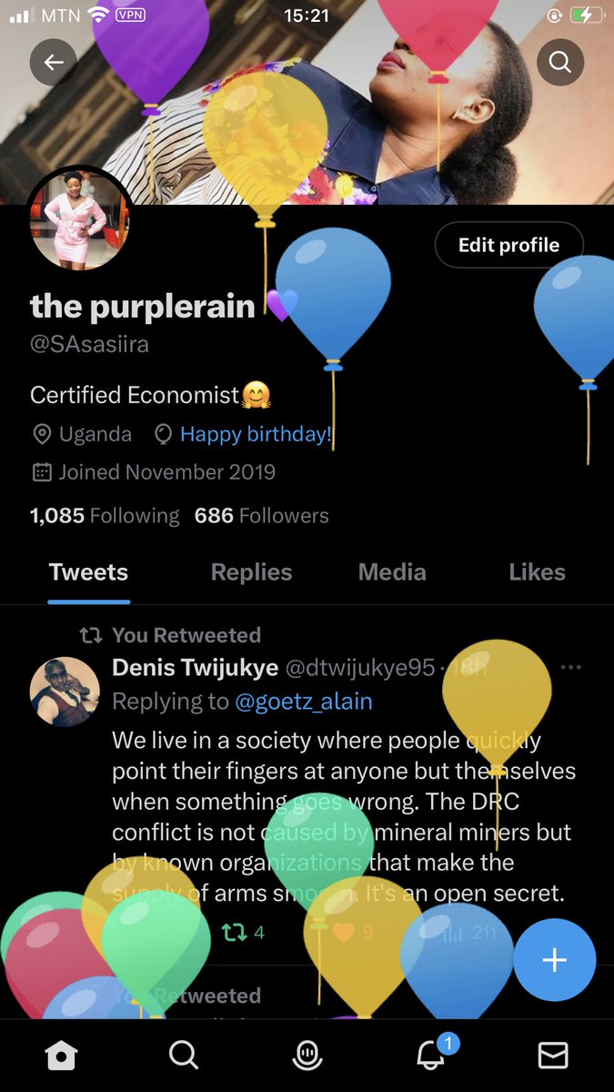 SAsasiira's tweet photo. Making my years count ❤️🎉+1 to Myself❤️🫶 https://t.co/8tVmXoO10S