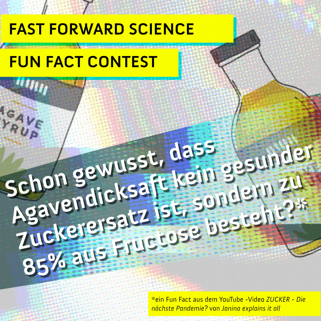 fforwardscience's tweet photo. Wie viel weißt du über Zucker(ersatz)? Schau im Video von @Ja_0t vorbei und poste danach deinen liebsten #ScienceFunFact - direkt hier als Kommentar oder als eigenen Tweet mit dem Hashtag #FFSciFunFact und der Erwähnung unseres Kanals @fforwardscience. https://t.co/3TuFVtqXzp