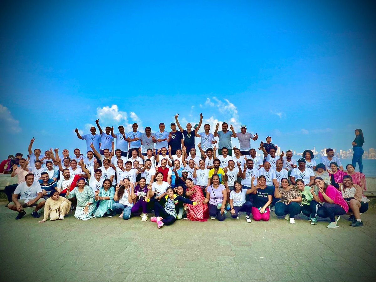 sardesairajdeep's tweet photo. Whoever prepared this World Happiness Index report that ranks India 126 out of 137 needs to get their heads checked. War torn Ukraine, a bankrupt Pakistan, a struggling Lanka above India? Pl come and meet our Fit and Fine group on Marine Drive: all rather happy!! https://t.co/ayduAC6tt5