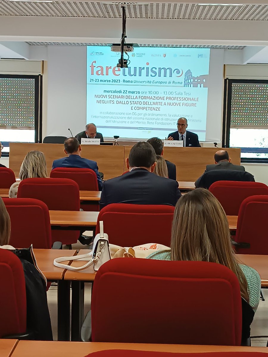 Il Direttore di Federalberghi Roma Gianluca De Gaetano interviene al convegno “Nuovi scenari della formazione professionale negli ITS: dallo stato dell’arte a nuove figure e competenze” nell’ambito della 10ª edizione romana di @FareTurismo