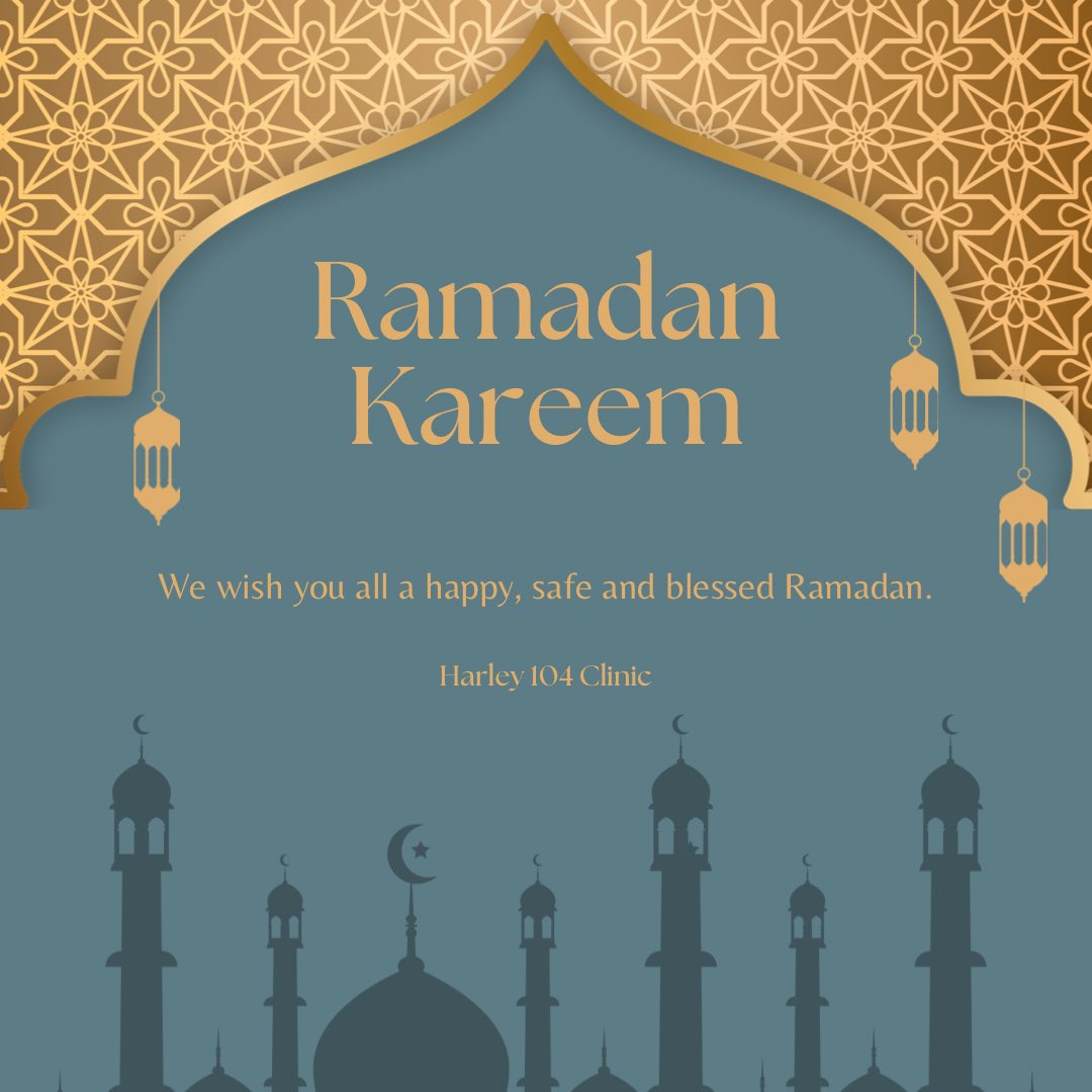 Harley 104 Clinic wishes you a happy Ramadan! 

#ramadan #harleystreet #london #clinic #healthclinic #gp #fasting #islam #ramadankareem #ramadanmubarak