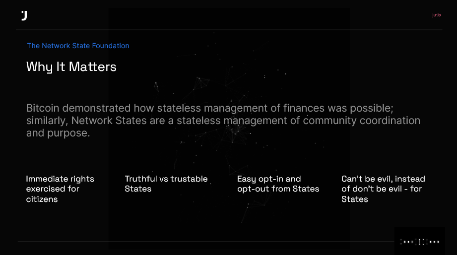 ArbTech_Hub's tweet image. The Network State - Why It Matters
- @0x_ale @JurProject #ArbTechOnTheNetworkState