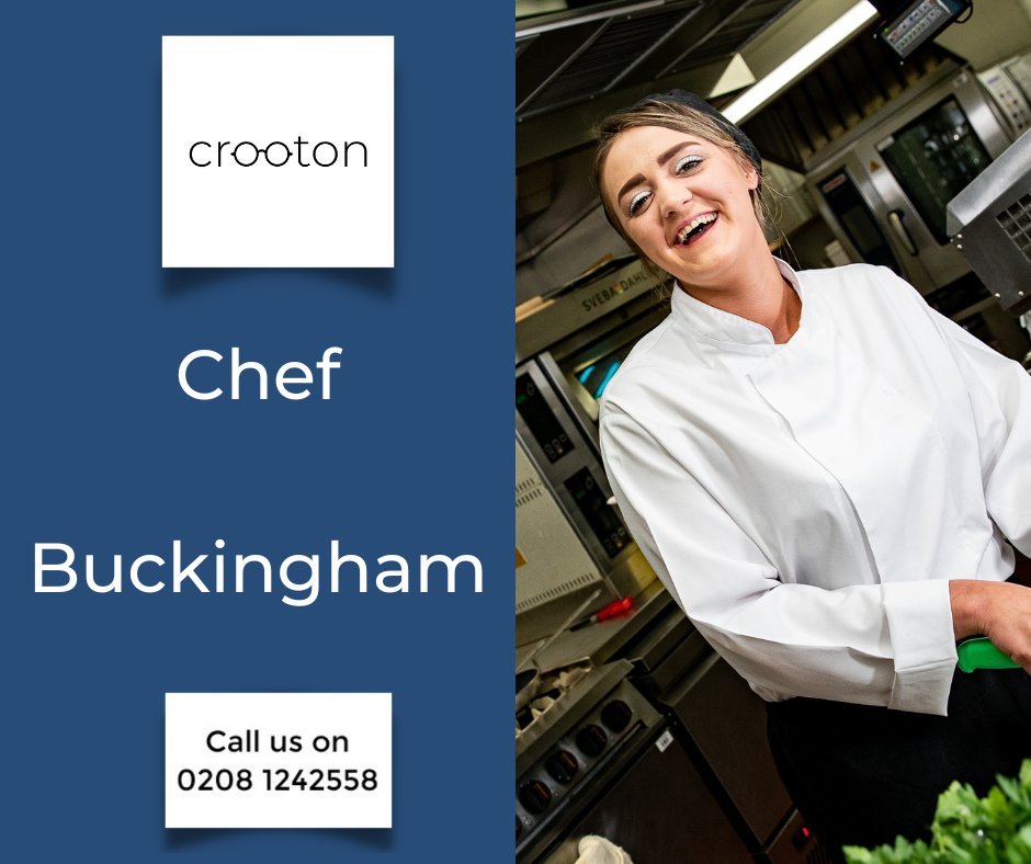 #chef based in #buckingham (MK18)
This position involves working 25 hours per week, and pays up to £13.20 per hour (which is set to increase in April 2023)
Want to find out more? Select the link below! 
portal.crooton.com/#/vacancy/2280 
#chefjobs #cateringjobs #buckinghamshirejobs