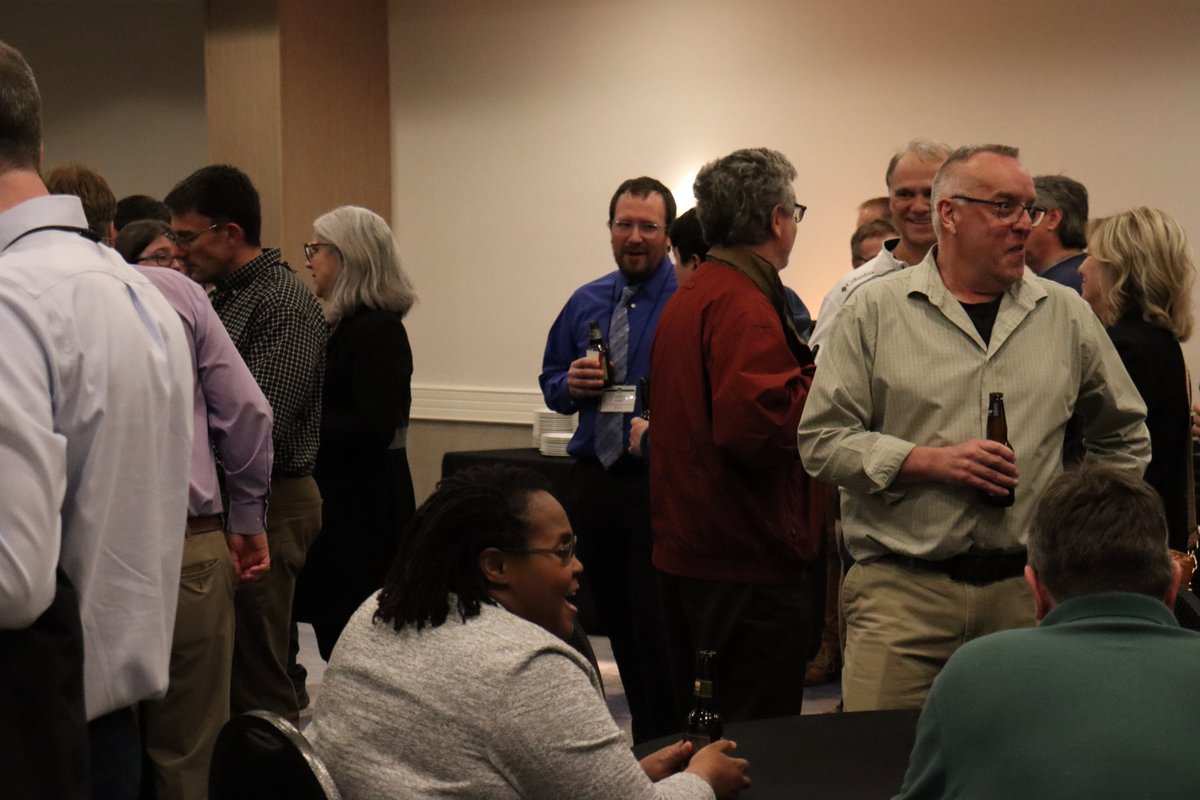 mtucege's tweet photo. The CEGE Department hosted an alumni and friends event at CTT Bridge Week on March 14th in Muskegon, MI. Nearly 100 alumni and friends attended the event and all enjoyed good food and good company.  
#BridgeWeek #MTUAlumni #Huskies https://t.co/2wicW3NUwV