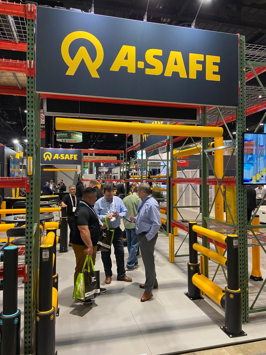 ASAFE_CANADA's tweet photo. We had another busy day at #ProMat2023 yesterday.

It's been great to demonstrate A-SAFE safety solutions to visitors and showcase how our products can improve both safety and efficiency in their facilities.

If you’re joining us, make sure to call by Booth S1041!

#promat https://t.co/10EFcYZCYp