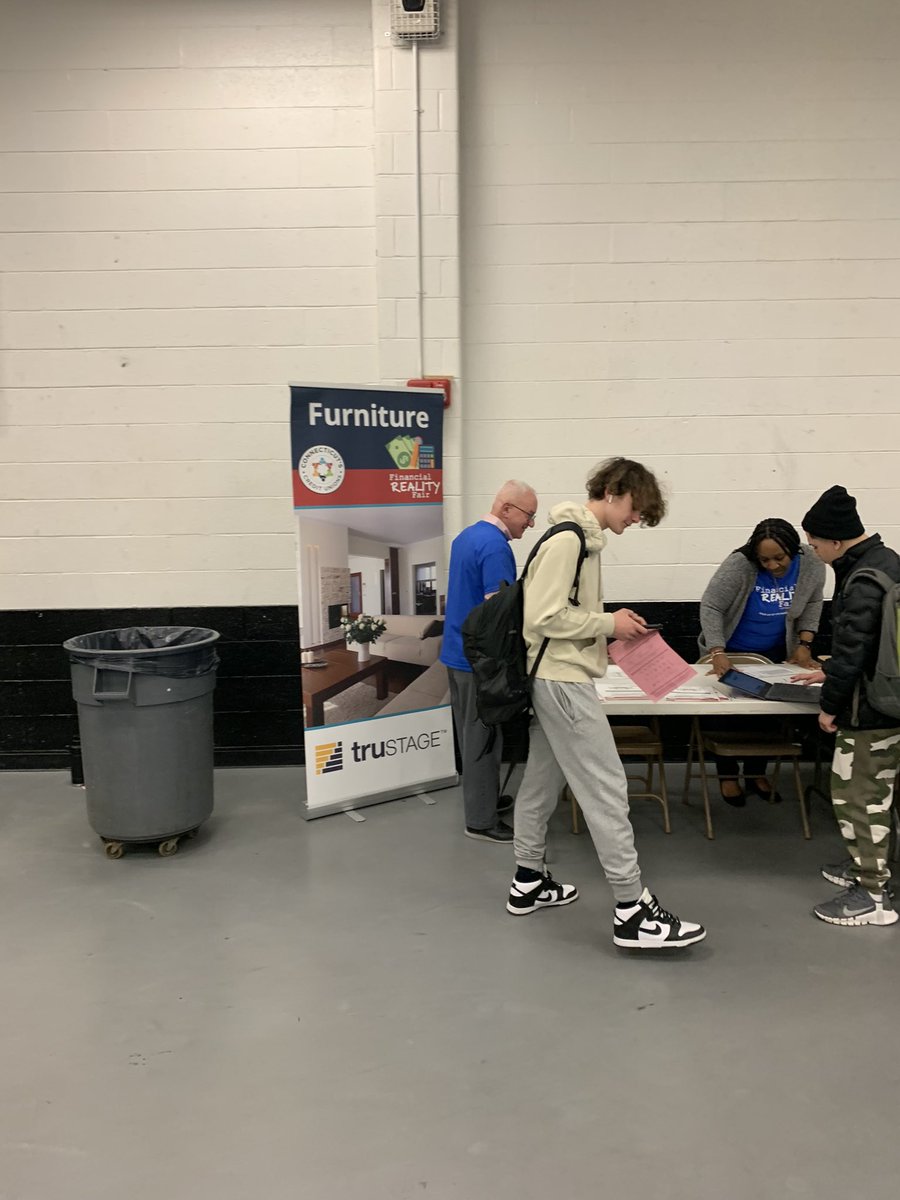 kriddleSHS's tweet photo. Our Financial Reality fair is a real eye opening experience for our students.  They are simulating paying life expenses with the career of their choice. https://t.co/UppPA4wxKQ