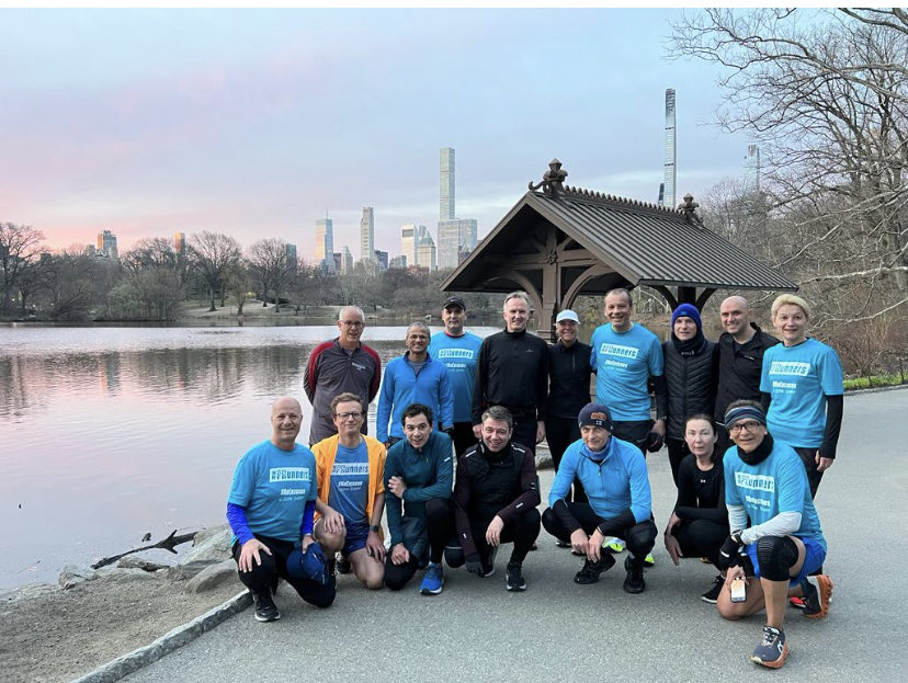 APildegovics's tweet photo. Great start of the #UN #WorldWaterConference 💦 by an energising run🏃‍♀️ 🏃‍♂️ together with the legendary ⁦⁦@minaguli⁩ in 🍎 Central Park! No clean💧, no life! Šodien sākas 2.ANO 🇺🇳 Ūdens konference! #WaterAction #SDG6 -clean water&amp;sanitation https://t.co/T2hDUUGcNd