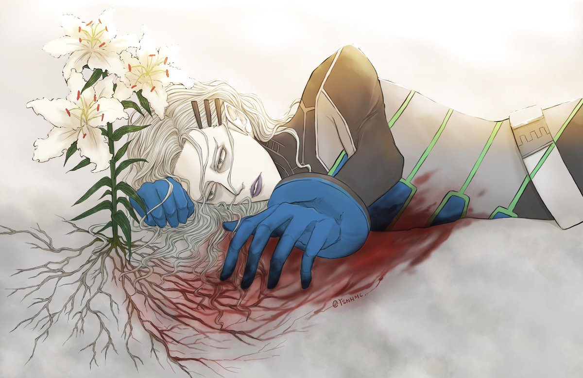 YSNHMC's tweet photo. リリウム カサブランカに変わるまで、すべての罪を流して。Let all the sin flow until it turns into Lilium Casablanca.

#ユーリペトロフ #yuripetrov 
#ルナティック #lunatic https://t.co/Bk4H6FE4M4