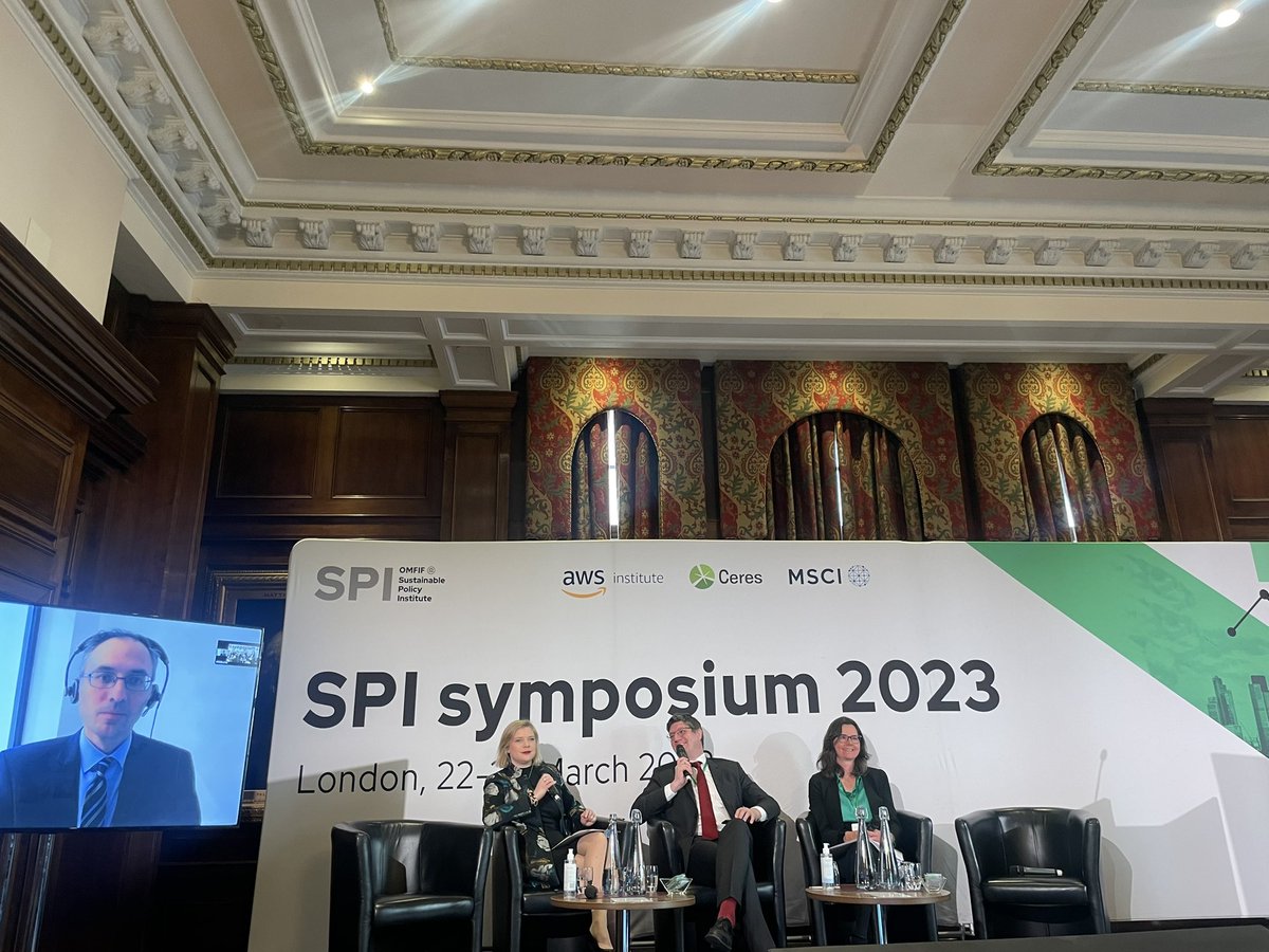 Talking #biodiversity and #nature-related risks with <a href="/wwf_uk/">WWF UK</a> and <a href="/NGFS_/">Network for Greening the Financial System</a> at the <a href="/OMFIF/">OMFIF</a> #SPI.