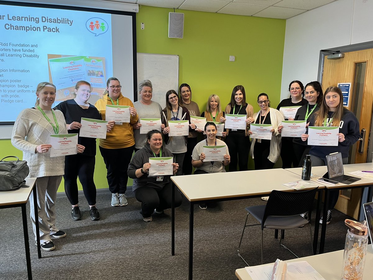 Paulriddfound's tweet photo. Such a privilege to share Paul’s story and learning disability champion training this morning alongside @StaceyReesRNLD @USWHealthcare for this wonderful group of student midwives. Thank you for inviting us! ❤️🧡💚 https://t.co/4sBAyQlG2b