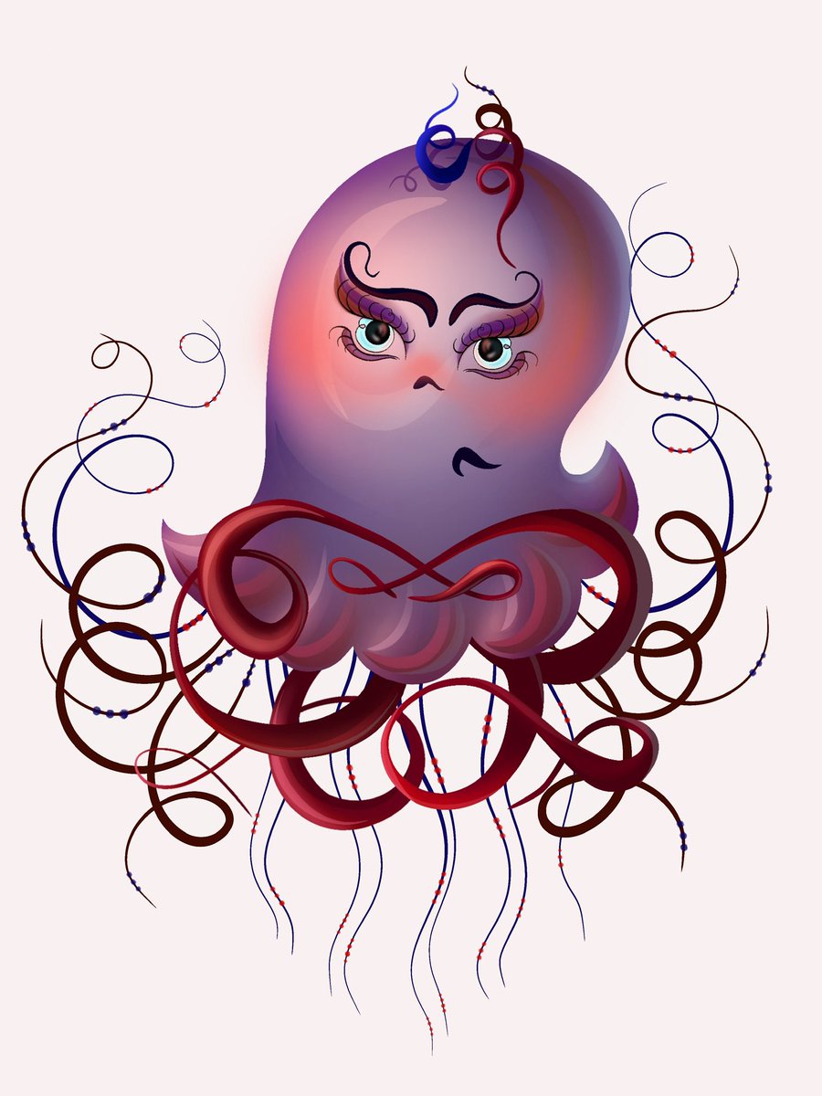 NFT_Zorachka's tweet photo. In my universe of the ocean, there’s a whole range of emotions: joy, sadness, anger etc. And the whole jellyfish is painted in complex shades that appear in color for each emotion!)
It’s so interesting!)
#NFT_ocean_universe
#blockchain_name
#crypto_ART #NFTs #CleanNFT #tezos https://t.co/ZGzD6EMPwp