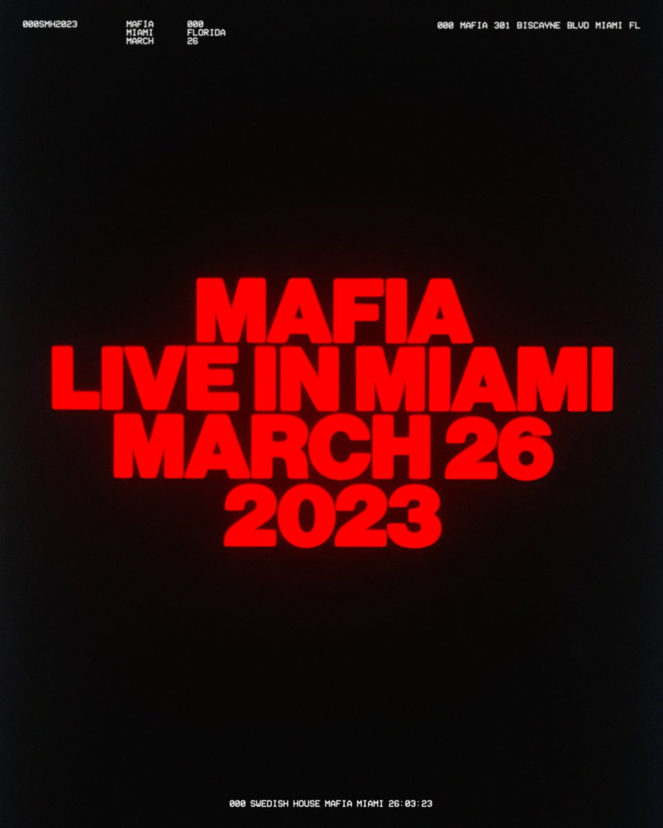 swedishousemfia's tweet photo. The journey in this city has always held a special place in our hearts 

See you on Sunday Miami https://t.co/t59kTpzmev