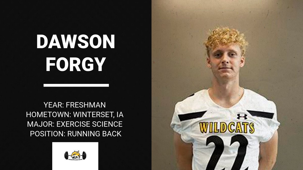 Congratulations <a href="/DawsonForgy02/">Dawson⚡️</a> on earning Male Iron Cat of the Month‼️ This guy loves nothing more than smoking a squat PR from the basement💪🐯😤 <a href="/WayneStFootball/">Wayne State Football</a>