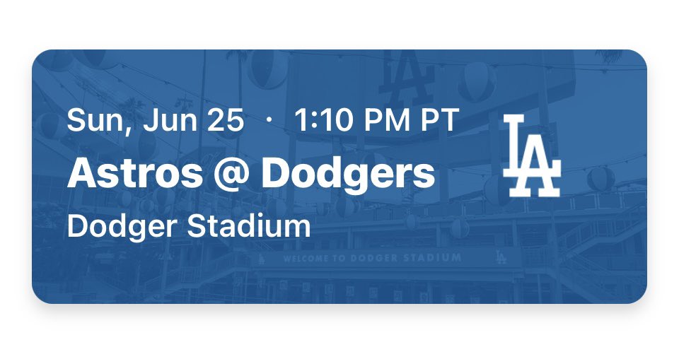 sanielda's tweet image. Astros vs. Dodgers in June! Got a great deal on some tickets behind home plate. 😇⚾️